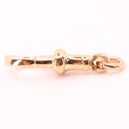Antique 9ct Rose Gold Large Albert Dog Clip Clasp Jewellery Making Charm Holder