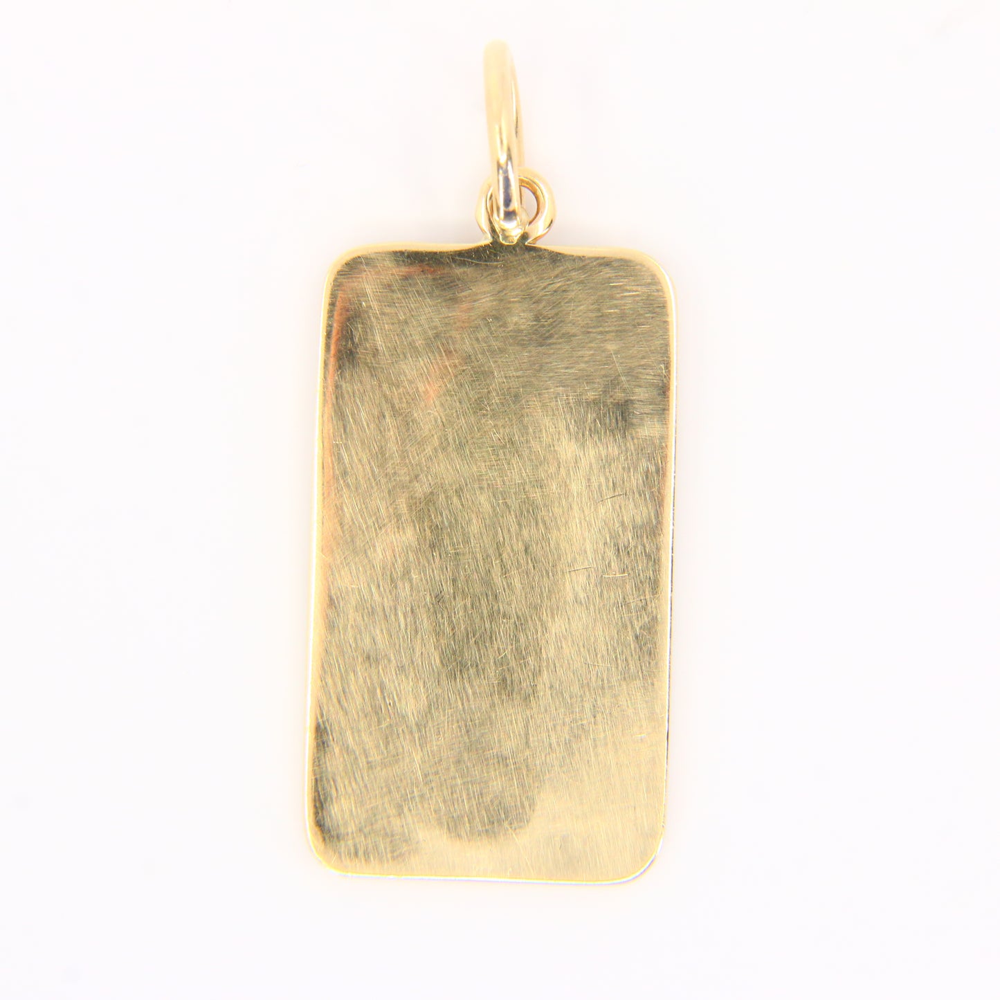 Vintage 9ct Gold Ingot Pendant British Hallmarked London 1977 9 Carat Charm