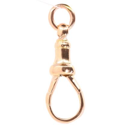 Antique 9ct Rose Gold Large Albert Dog Clip Clasp Jewellery Making Charm Holder