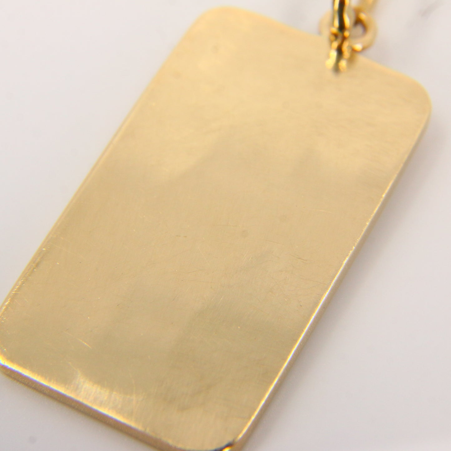 Vintage 9ct Gold Ingot Pendant British Hallmarked London 1977 9 Carat Charm