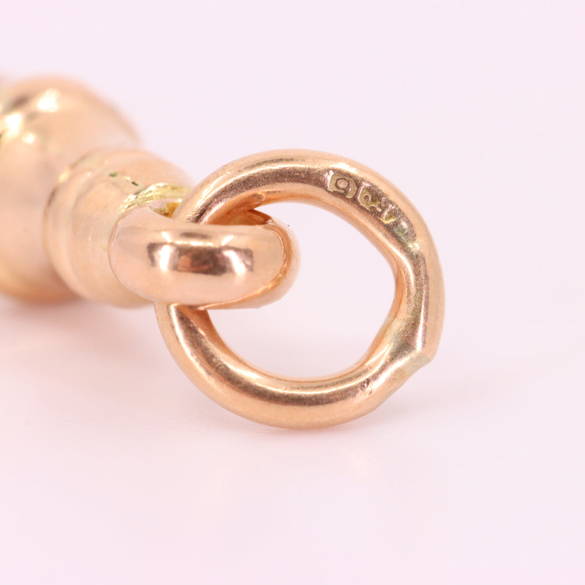 Antique 9ct Hallmarked Rose Gold Albert Dog Clip Jewellery Making Charm Holder