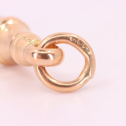 Antique 9ct Hallmarked Rose Gold Albert Dog Clip Jewellery Making Charm Holder