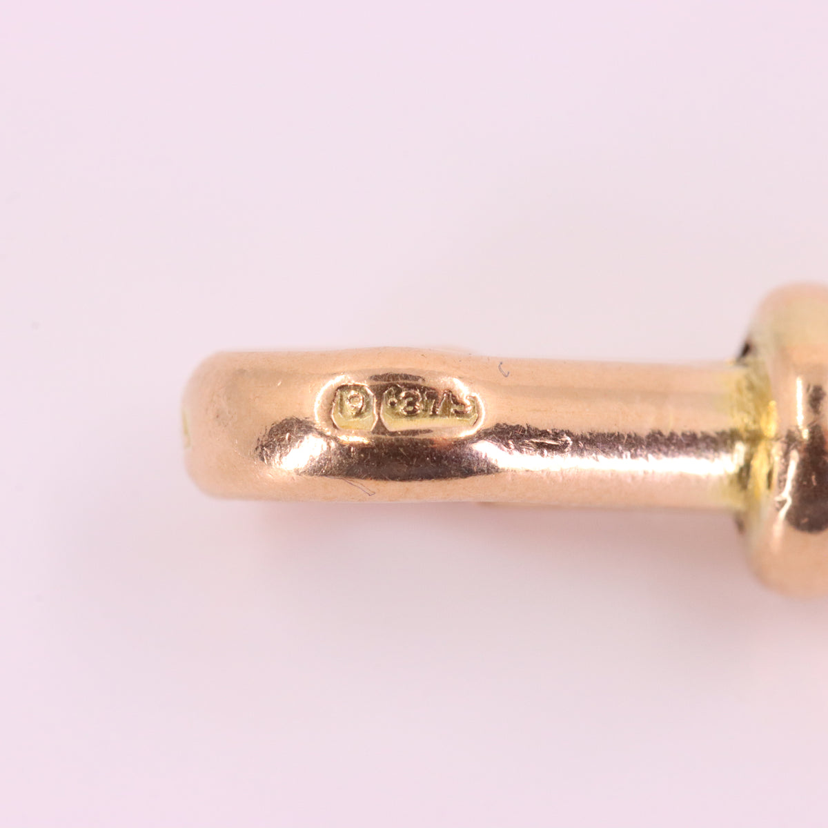 Antique 9ct Hallmarked Rose Gold Albert Dog Clip Jewellery Making Charm Holder
