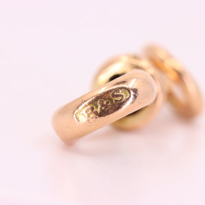 Antique 9ct Hallmarked Rose Gold Albert Dog Clip Jewellery Making Charm Holder
