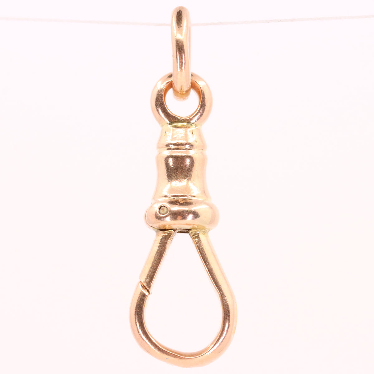 Antique 9ct Hallmarked Rose Gold Albert Dog Clip Jewellery Making Charm Holder