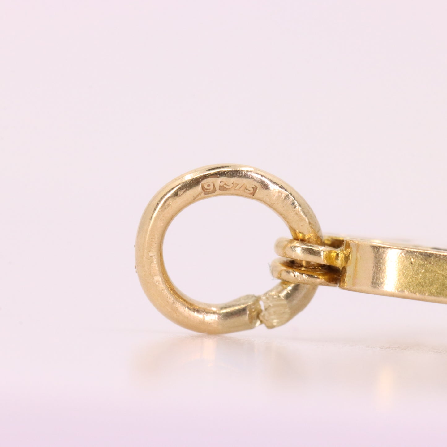 Vintage 9ct Hallmarked Gold Half Sovereign Coin Frame Pendant Mount Holder Charm