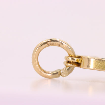 Vintage 9ct Hallmarked Gold Half Sovereign Coin Frame Pendant Mount Holder Charm
