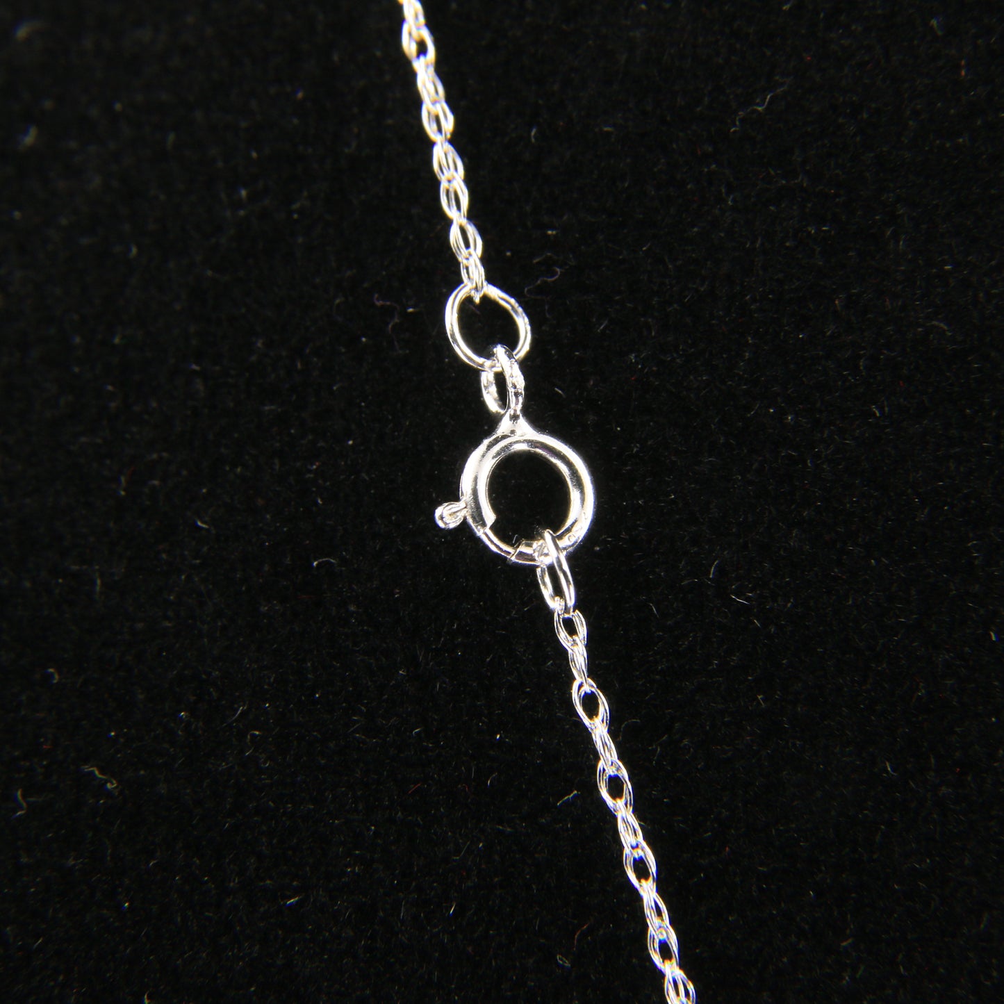 Vintage 18ct Hallmarked White Gold Pink Sapphire Diamond 18 Inch Cross Pendant Necklace
