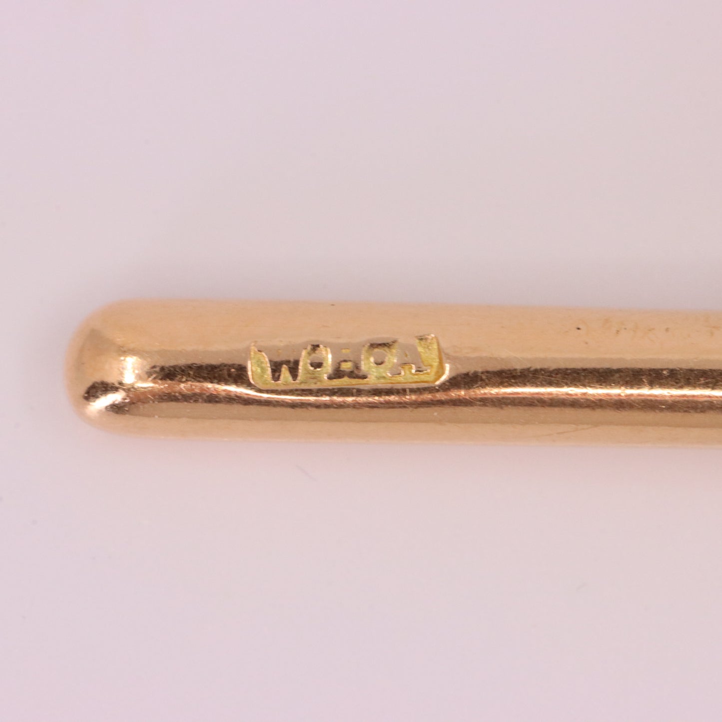 Antique 9ct Hallmarked Rose Gold 4.2 Inch Albert Chain Extension T Bar Dog Clip