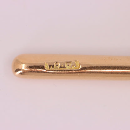 Antique 9ct Hallmarked Rose Gold 4.2 Inch Albert Chain Extension T Bar Dog Clip