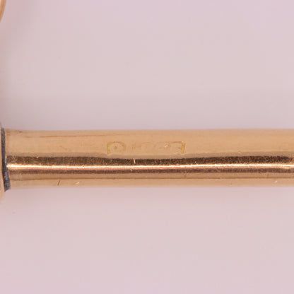 Antique 9ct Hallmarked Rose Gold 4.2 Inch Albert Chain Extension T Bar Dog Clip
