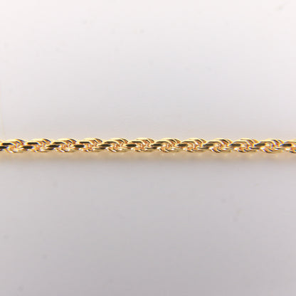 Vintage 9ct Hallmarked Yellow Gold Ball Station Necklace 18 Inch Boxed