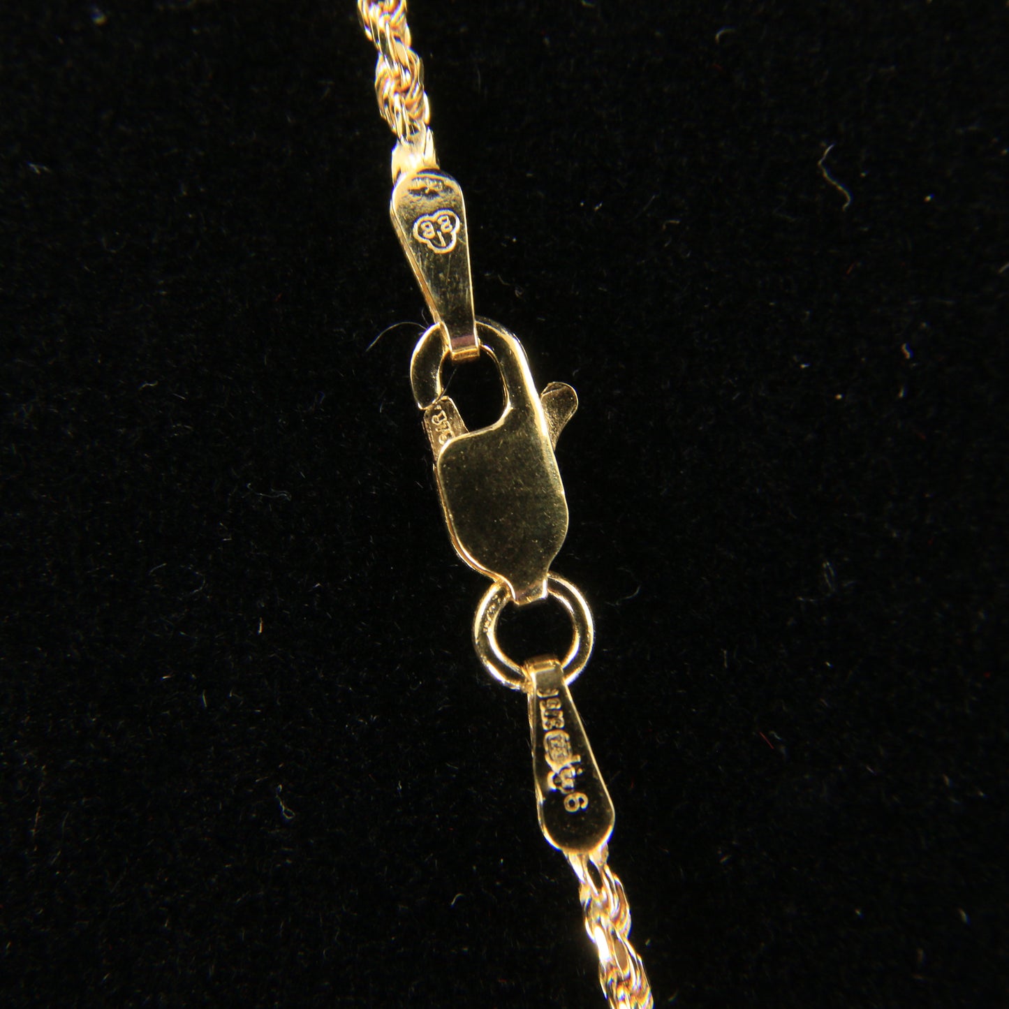 Vintage 9ct Hallmarked Yellow Gold Ball Station Necklace 18 Inch Boxed