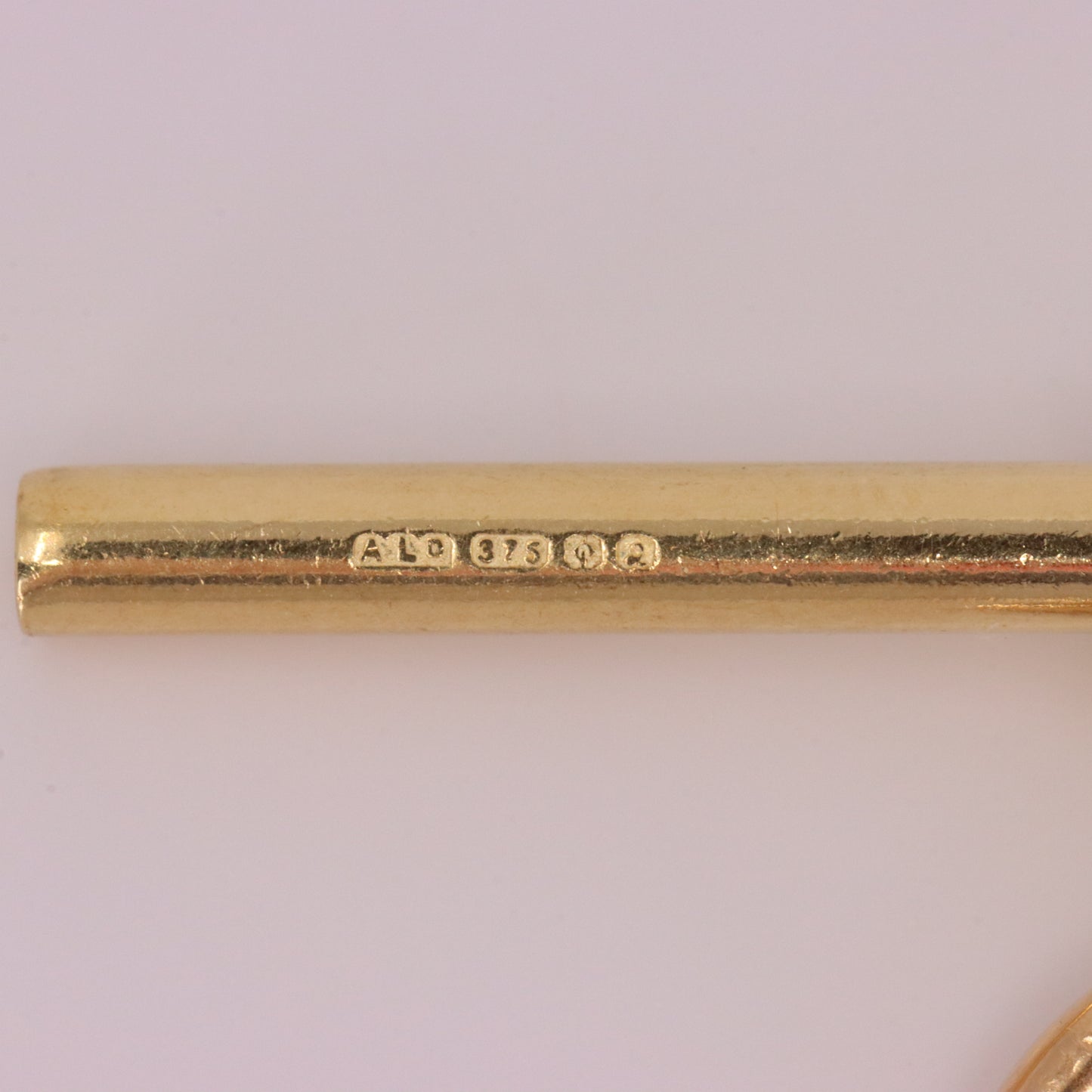 Antique 9ct Hallmarked Rose Gold 5.5 Inch Albert Chain Extension T Bar Dog Clip
