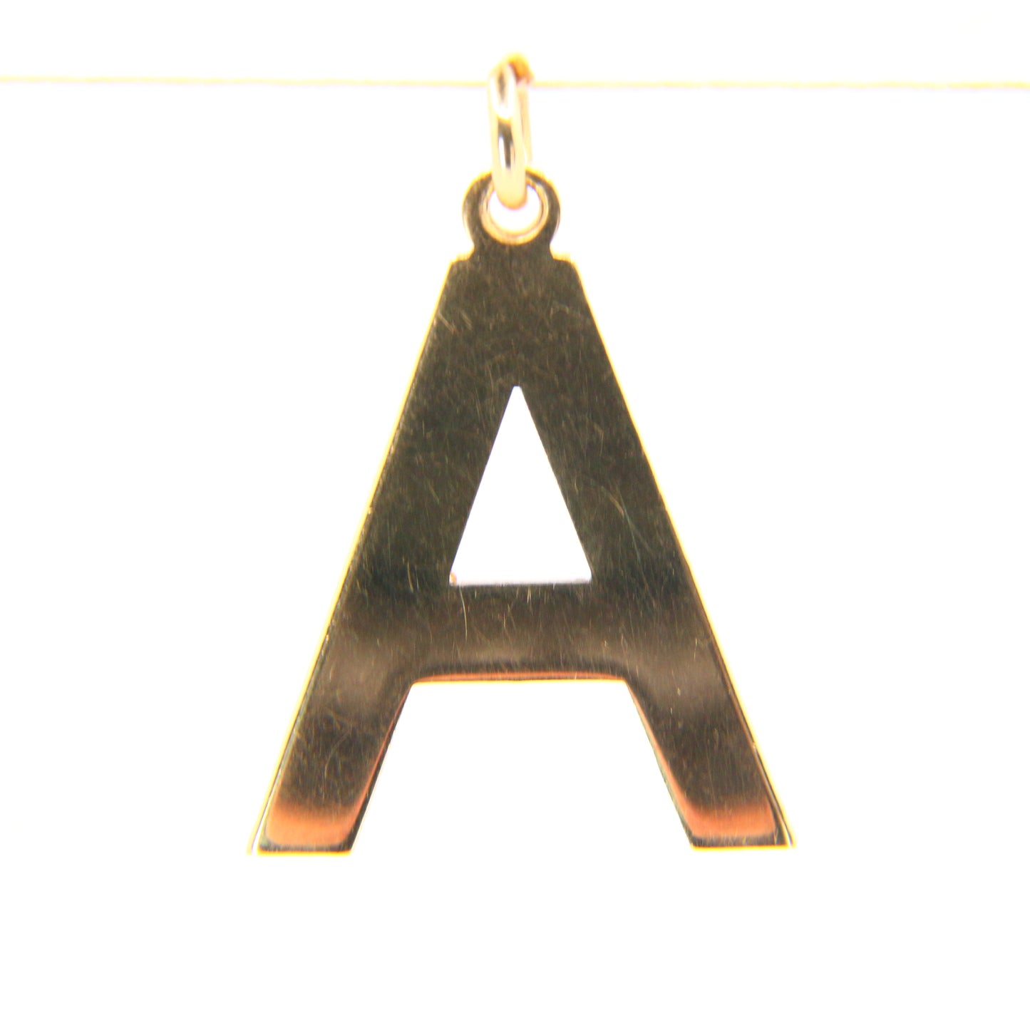 Vintage 9ct A Pendant Hallmarked 9 Carat Yellow Gold A Letter Charm