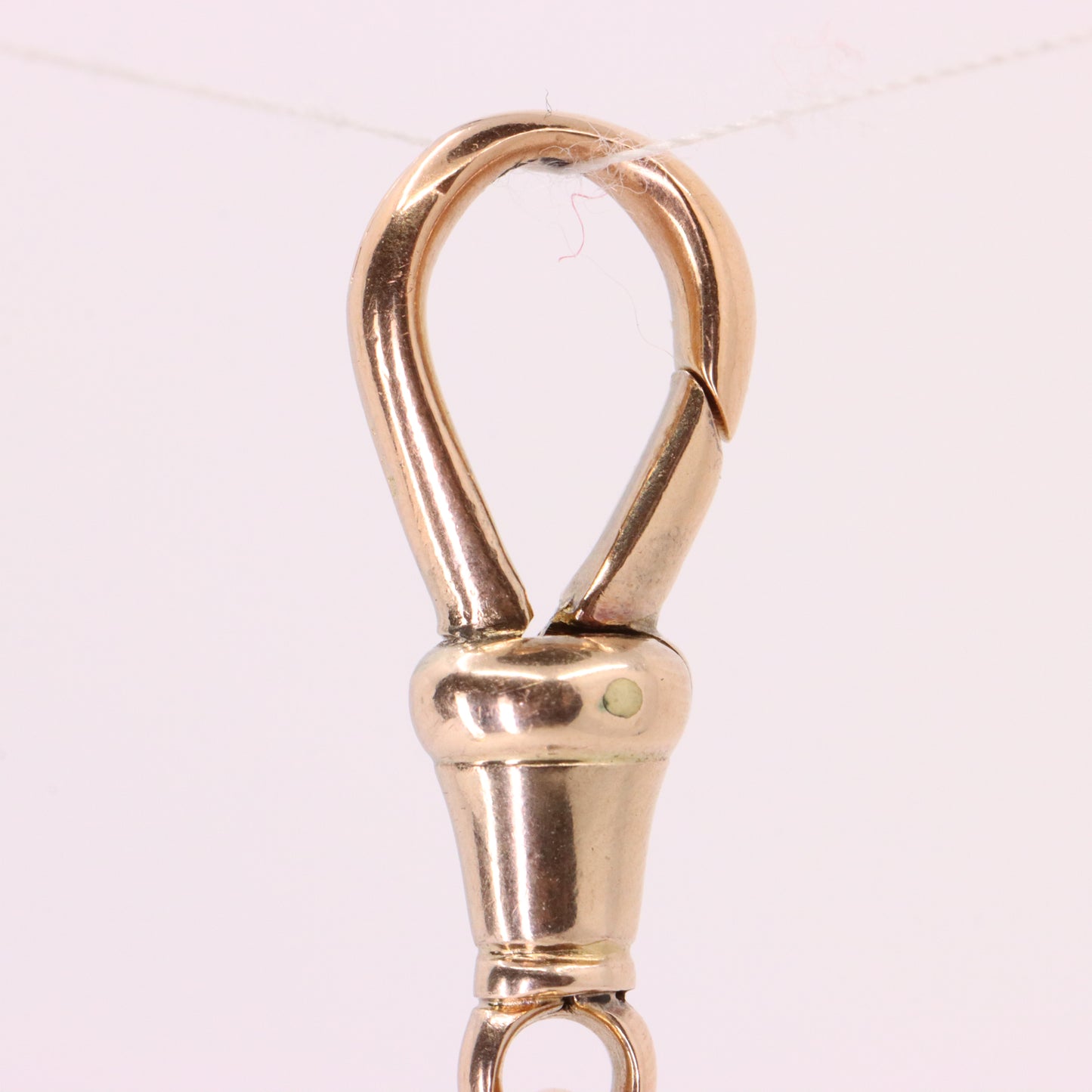 Antique 9ct Hallmarked Rose Gold 5.5 Inch Albert Chain Extension T Bar Dog Clip