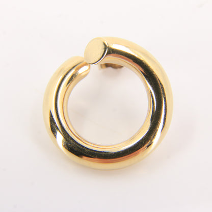 Vintage 9ct Hallmarked Yellow Gold Twist Hoop Stud Earrings Classic Boxed Gift