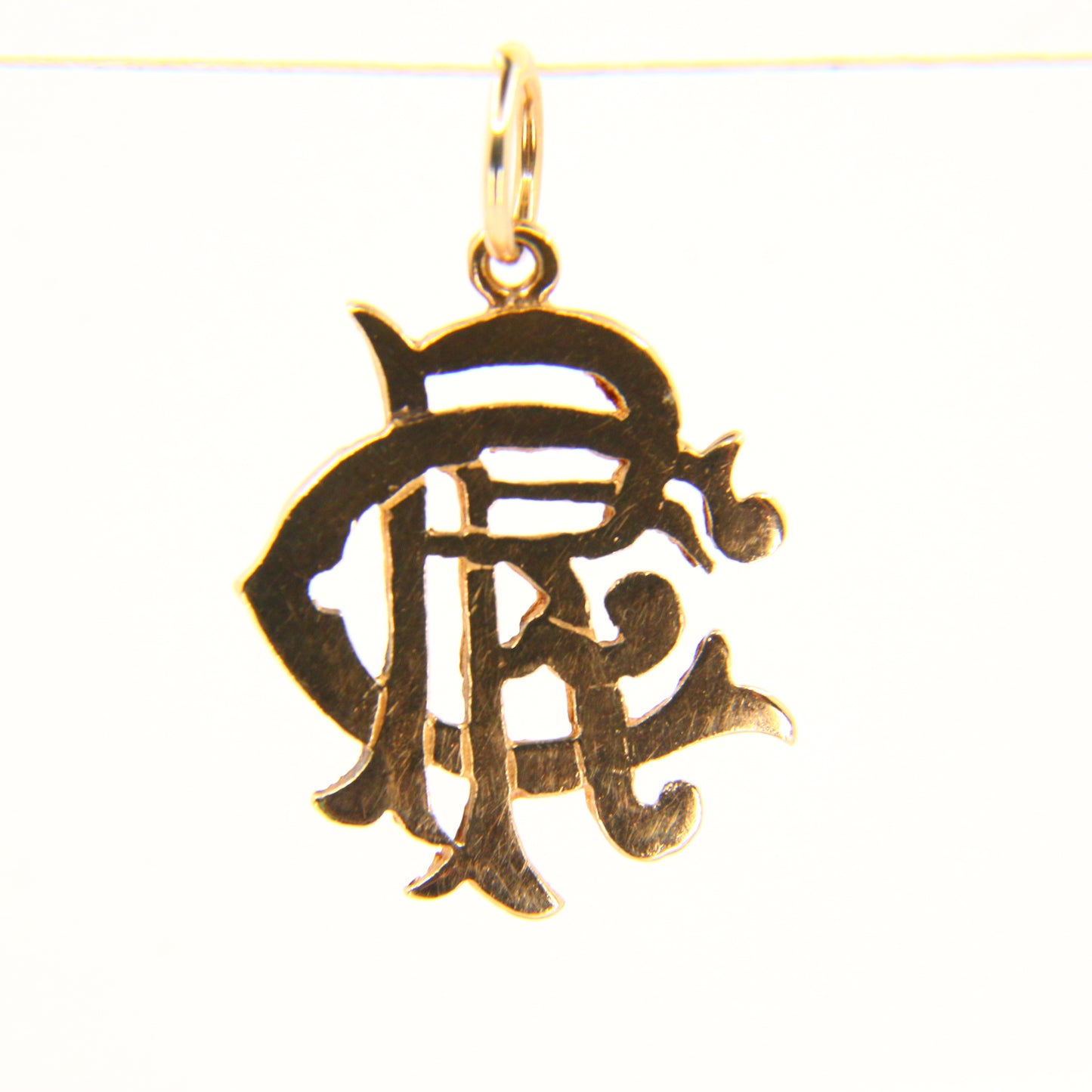 Vintage 9ct Football Team Charm Rangers Gold Pendant Hallmarked Yellow Gold