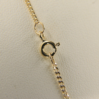 Vintage 9ct Gold Curb Chain Necklace Hallmarked Yellow Gold 18 Inch Boxed Gift