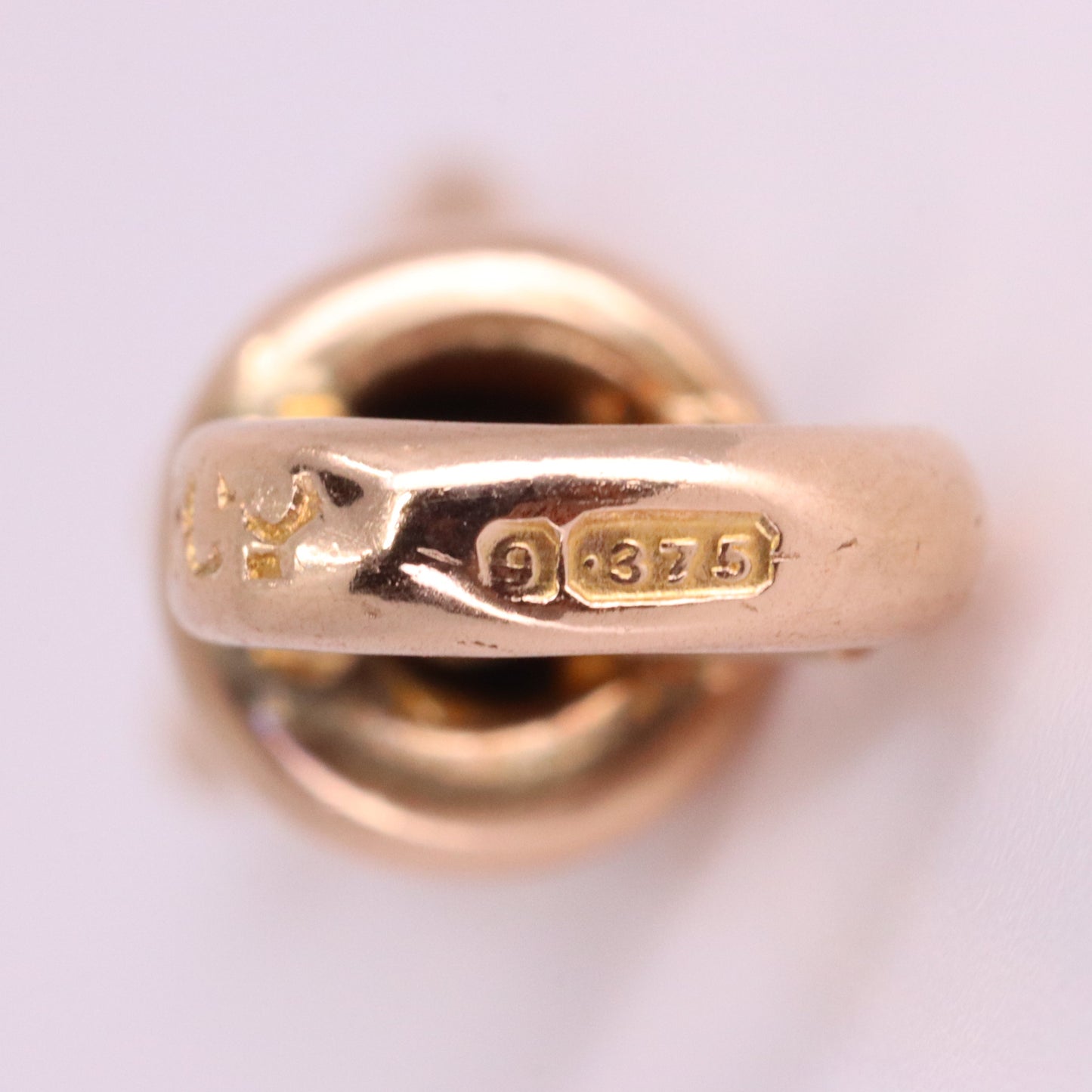Antique 9ct Hallmarked Rose Gold Albert Dog Clip Clasp Charm Pendant Holder