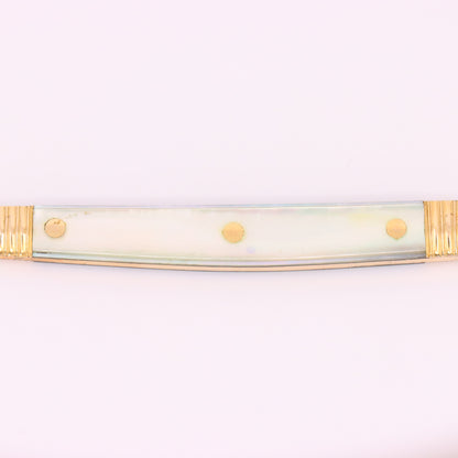 Antique 18K Gold Mother of Pearl Two Blade Pocket Knife T. Gray Folding Knife