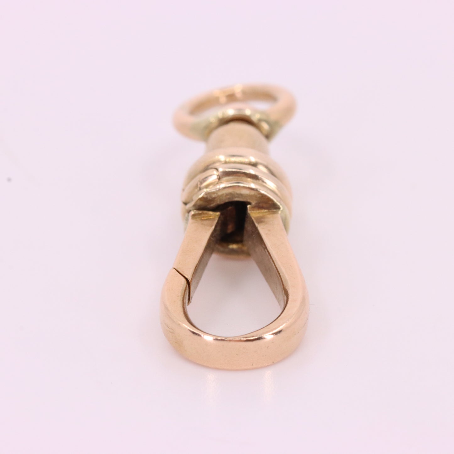 Antique 9ct Yellow Gold Swivel Dog Clip Clasp Jewellery Finding Charm Holder