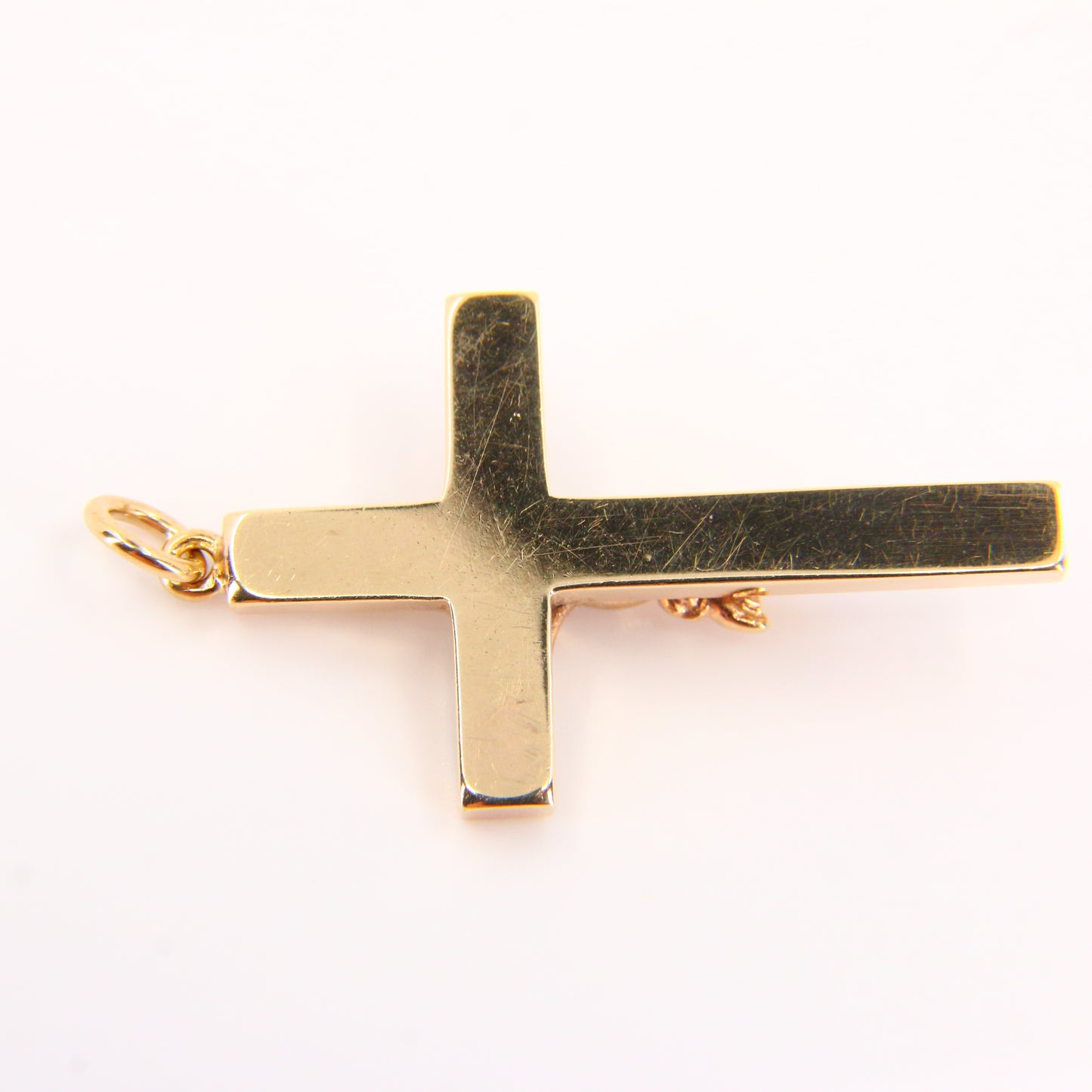 Vintage 9ct Gold Crucifix Cross Pendant Fully Hallmarked Yellow Gold Cross