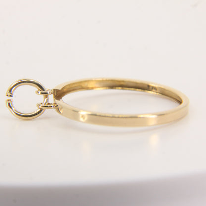 Vintage 9ct Gold Hallmarked Half Sovereign Coin Holder Pendant