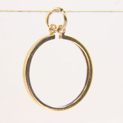 Vintage 9ct Gold Hallmarked Half Sovereign Coin Holder Pendant
