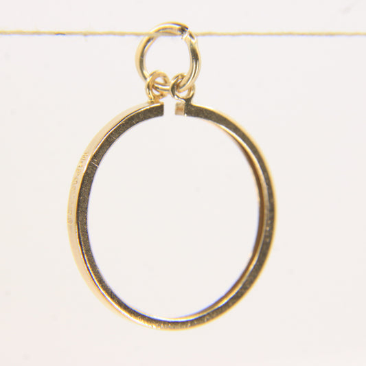 Vintage 9ct Gold Hallmarked Half Sovereign Coin Holder Pendant