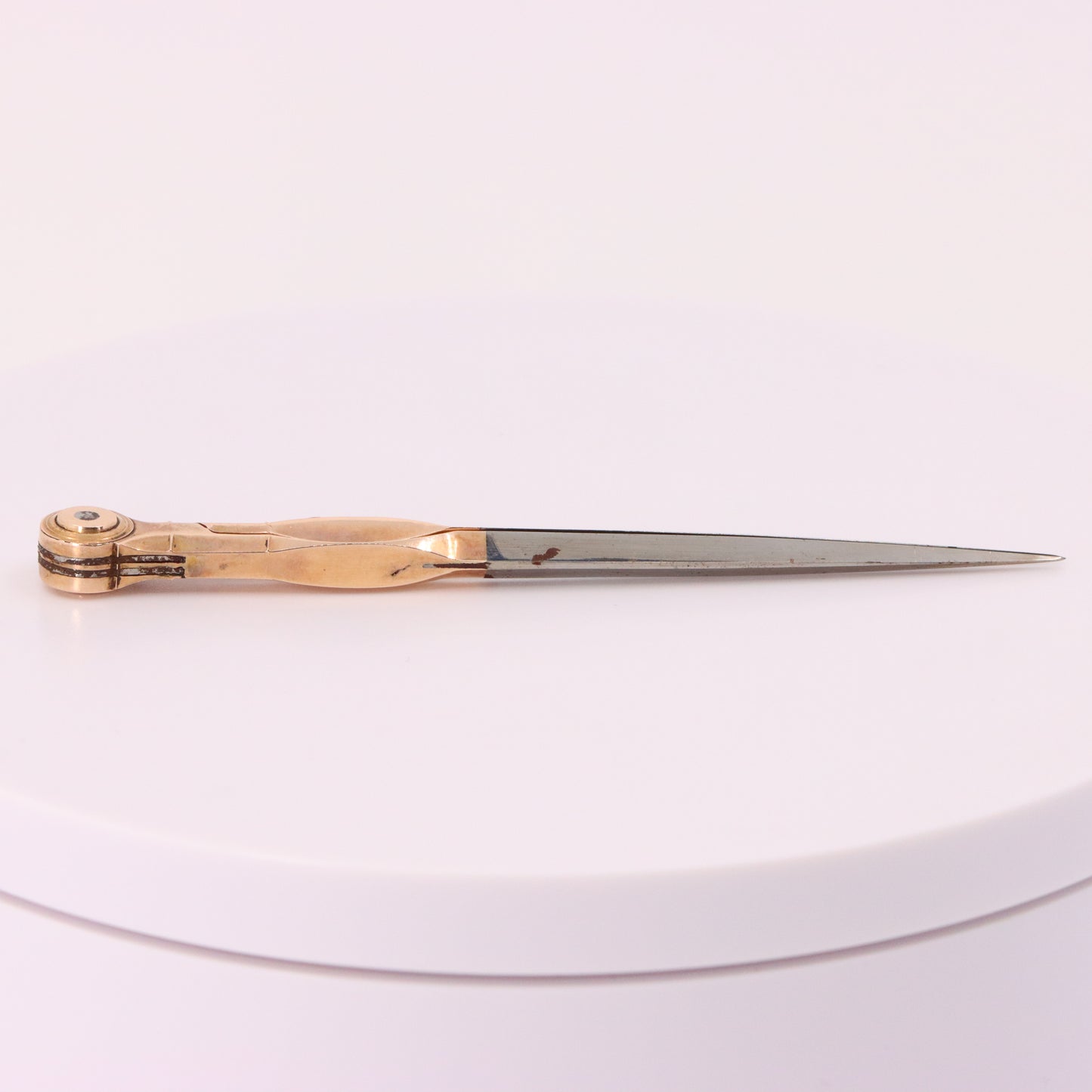 Antique 14K Gold Drafting Dividers Compass Surveying Tool Drawing Instrument
