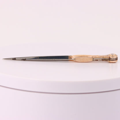 Antique 14K Gold Drafting Dividers Compass Surveying Tool Drawing Instrument