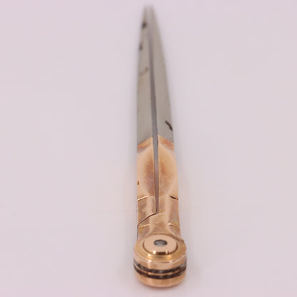 Antique 14K Gold Drafting Dividers Compass Surveying Tool Drawing Instrument