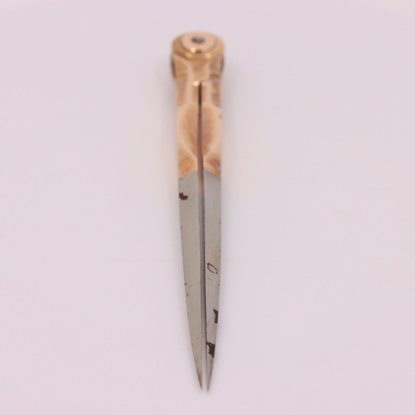 Antique 14K Gold Drafting Dividers Compass Surveying Tool Drawing Instrument