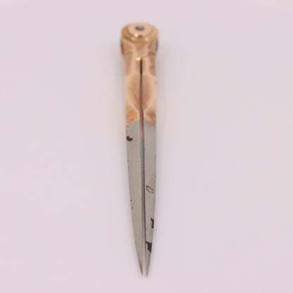 Antique 14K Gold Drafting Dividers Compass Surveying Tool Drawing Instrument