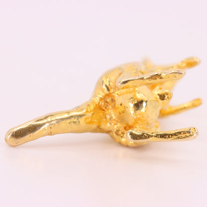 Vintage 9ct Hallmarked Yellow Gold Kangaroo Pendant Charm Australian Animal Gift
