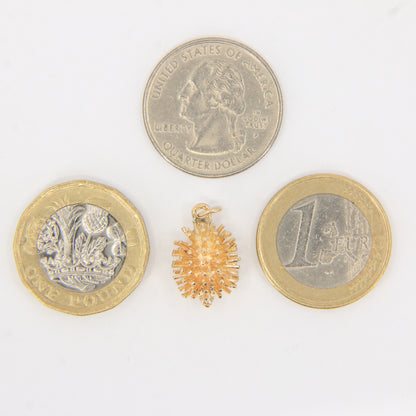 Vintage 9ct Gold Hallmarked Hedgehog Charm Pendant