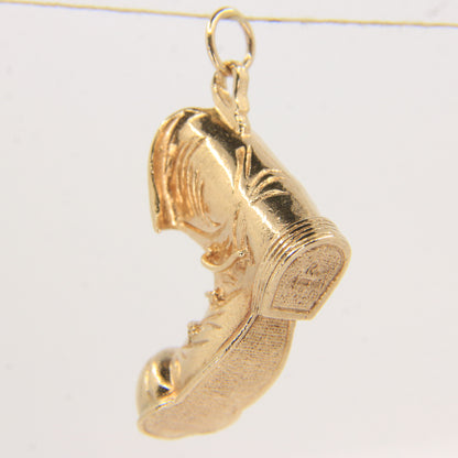 Vintage 9ct Gold Hallmarked Boot Charm Pendant Collectable