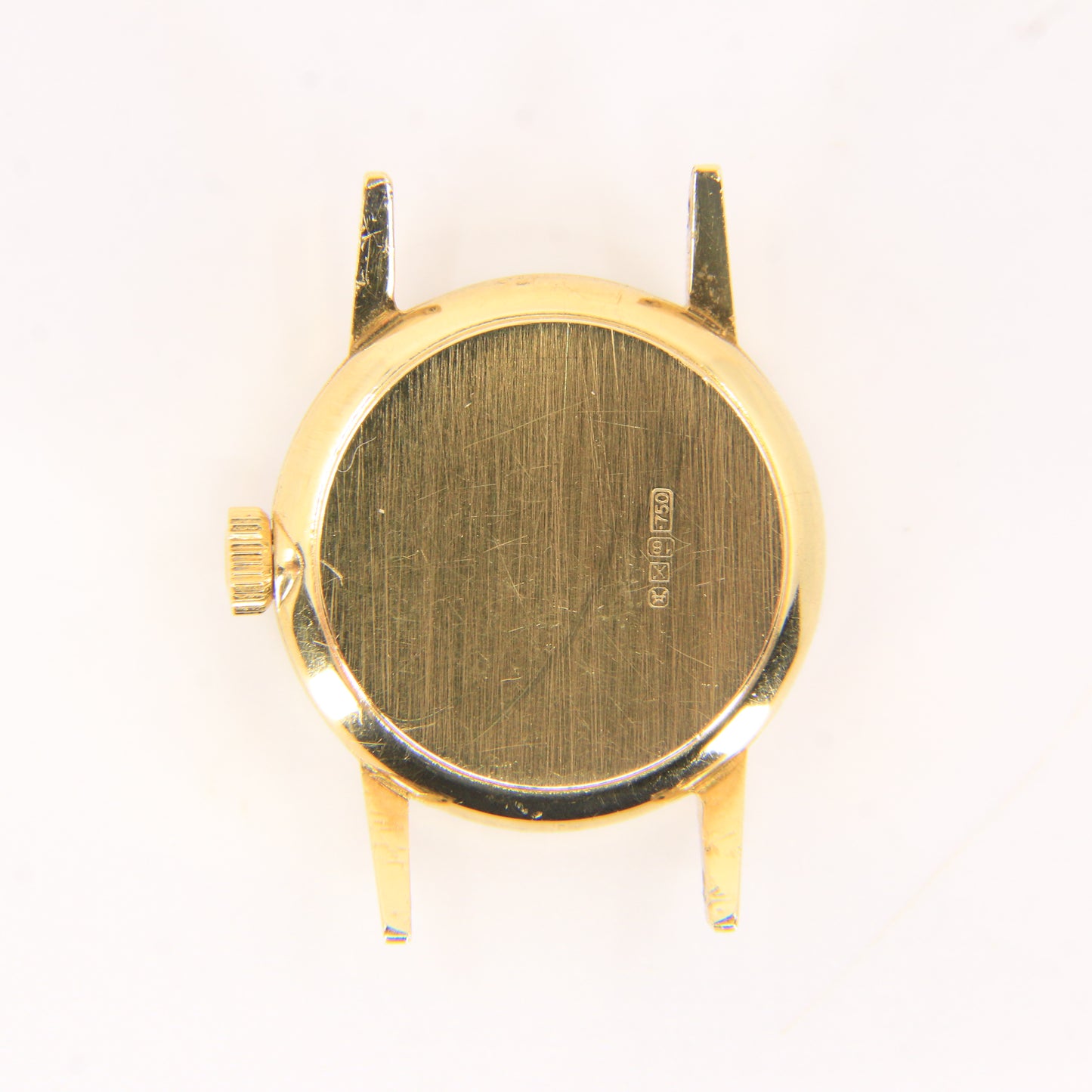 Vintage 18ct Hallmarked Gold Omega Ladies Watch Head 19mm Swiss 17 Jewel Manual Wind