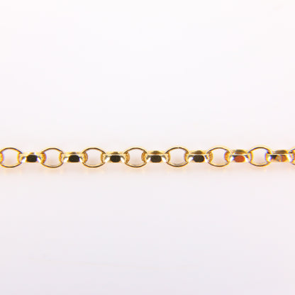 Vintage 9ct Belcher Chain Link Necklace Hallmarked Yellow Gold Boxed Gift