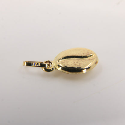 Vintage 9ct Gold Coffee Bean Charm Pendant | Coffee Lover Gift Idea