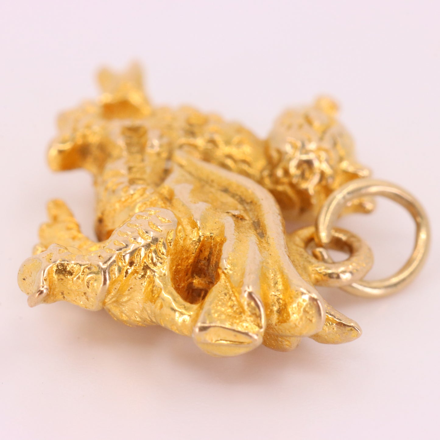 Vintage 9ct Hallmarked  Gold Welsh Dragon Charm Pendant Wales Symbol Gift
