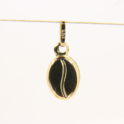 Vintage 9ct Gold Coffee Bean Charm Pendant | Coffee Lover Gift Idea