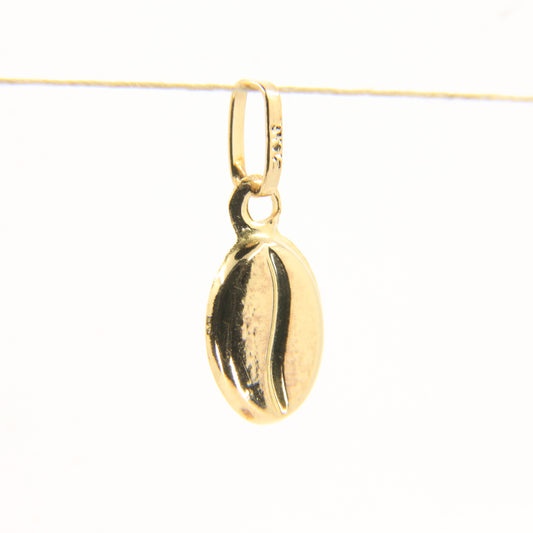 Vintage 9ct Gold Coffee Bean Charm Pendant | Coffee Lover Gift Idea