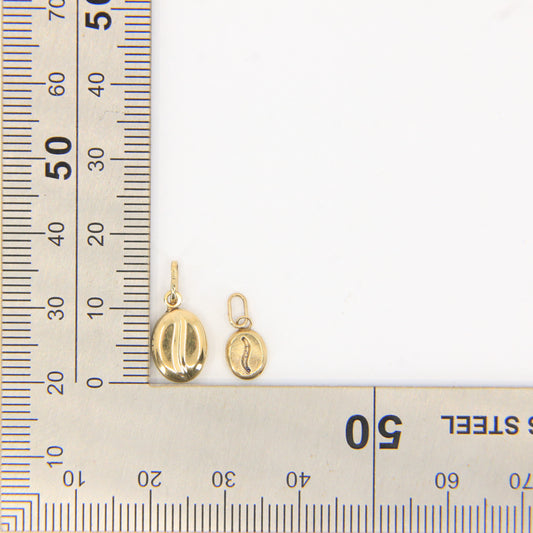 Vintage 9ct Gold Coffee Bean Charm Set | Two Pendant Gift Bundle