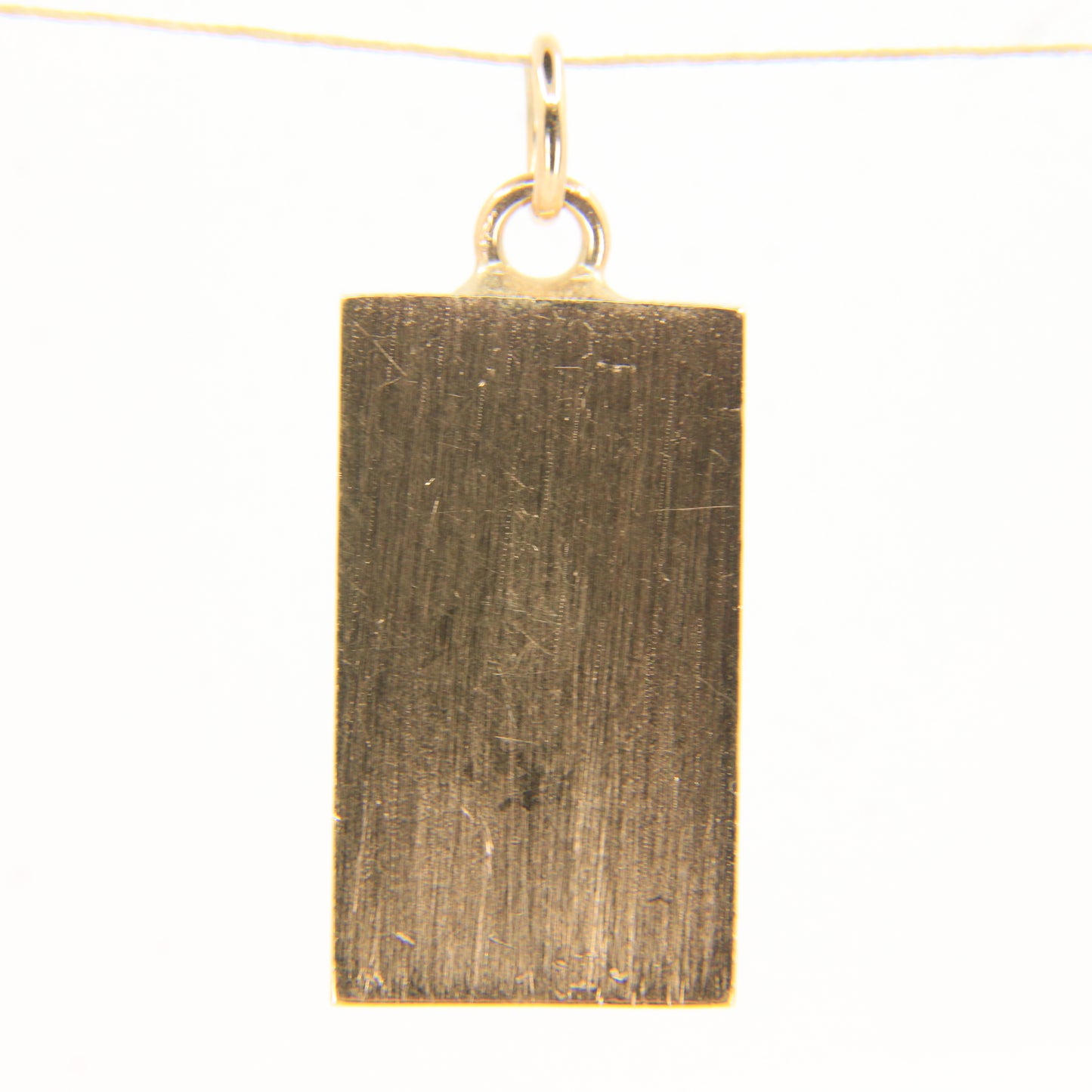 Vintage 9ct Gold Hallmarked Ingot Pendant Birmingham 1977