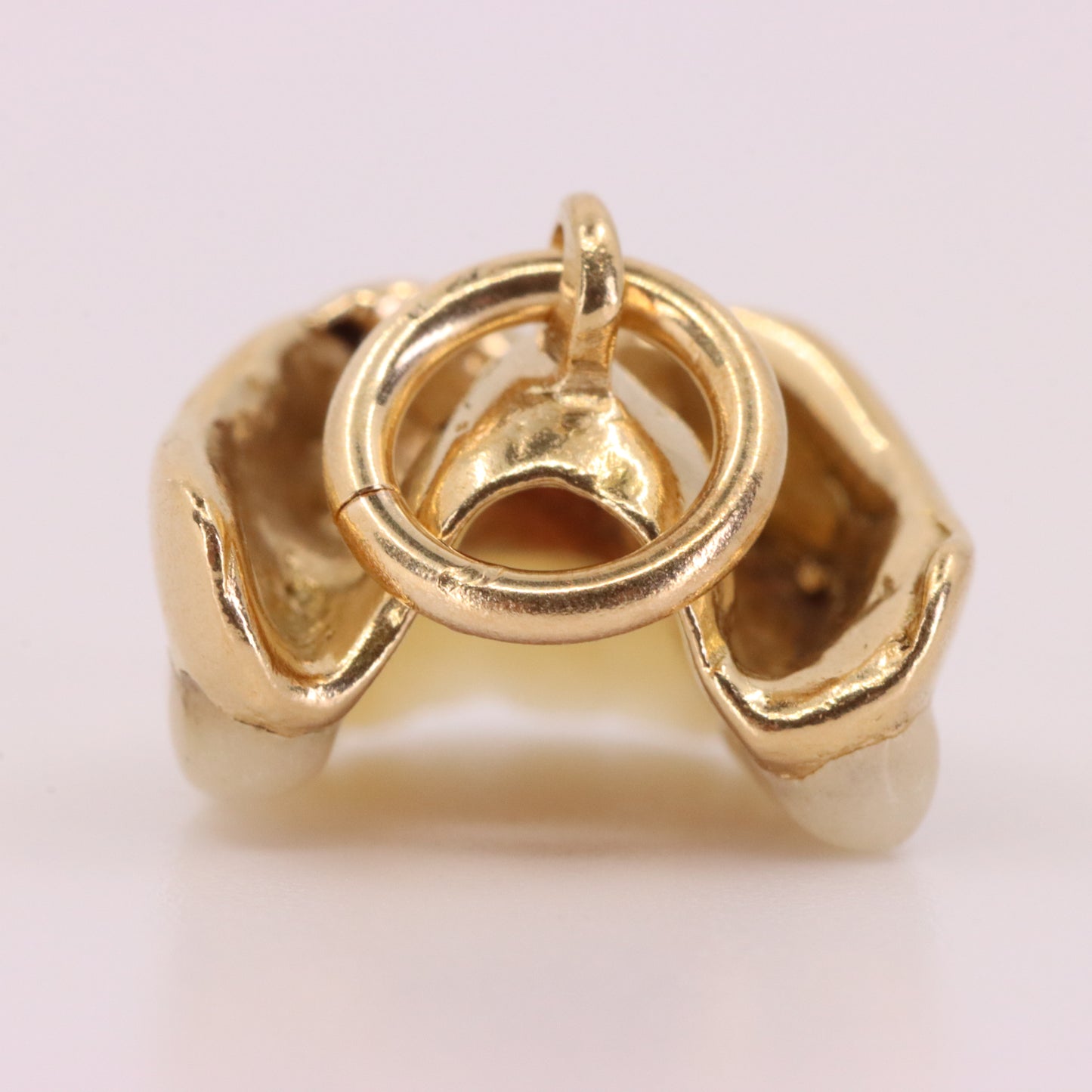 Vintage 18ct Yellow Gold Denture Teeth Charm Pendant Novelty Dental Collectible