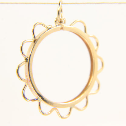 Vintage 9ct Gold Hallmarked Half Sovereign Coin Holder Pendant