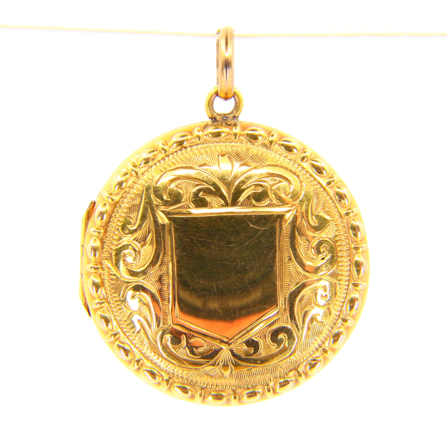 Antique Victorian B+F Gold 2 Photo Locket Pendant 2 Photo 9ct Rolled Gold Charm