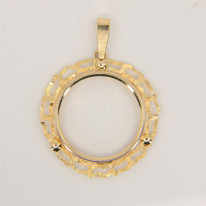 Vintage 9ct Gold Hallmarked Full Sovereign Coin Holder Pendant